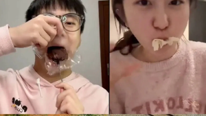 ‘प्लास्टिकमध्ये गुंडाळून जेवण’चा विचित्र ट्रेंड व्हायरल; आरोग्यावर परिणामांबाबत नेटिझन्स चिंतेत