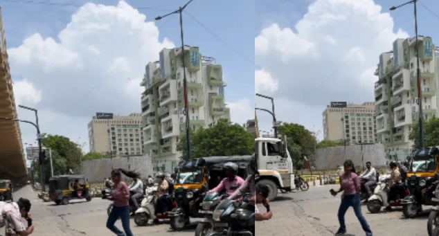 रस्त्याच्या मधोमध रिल शूट करणं महागात पडलं, पोलिसांची ताबडतोब कारवाई, तरीही माज काही कमी नाही